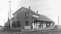 Picture of the Teeswater Station on the Toronto, Grey and Bruce Railway of Ontario Canada